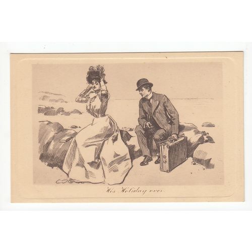 His Holiday Pictorial Comedy Postcard Art 155