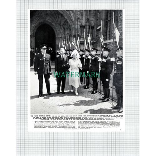 (X543) Sir Harold Scott Metropolitan Police Memorial Service - 1950 Clip