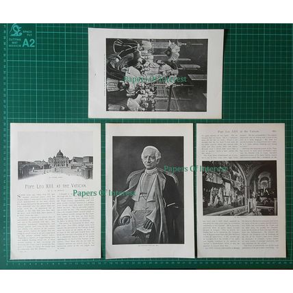 (6795) Pope Leo XIII At The Vatican - c.1900 Article