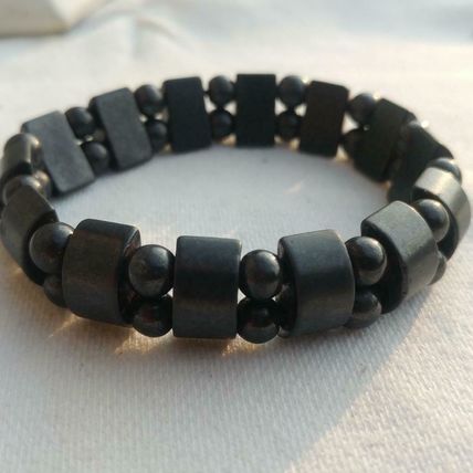 Magnetic Hematite Bracelet Stretch Bangle Bracelet Energy Balance Hematite