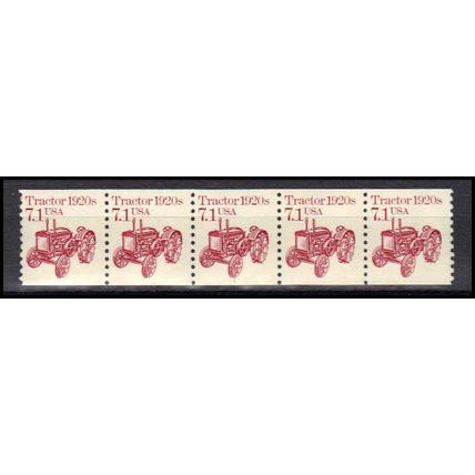 2127 7.1c Tractor Fine MNH Dry Gum PNC 1/5 X0656