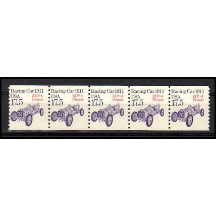2262a 17.5c Race Car Fine MNH Dry Gum PNC 1/5 X1076