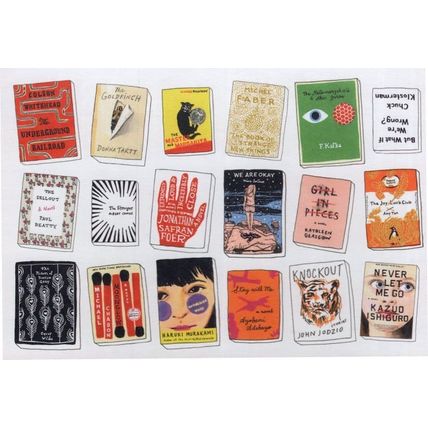 We Are OK The Joy Luck Club Goldfinch Best Book Covers Bookshelf Postcard