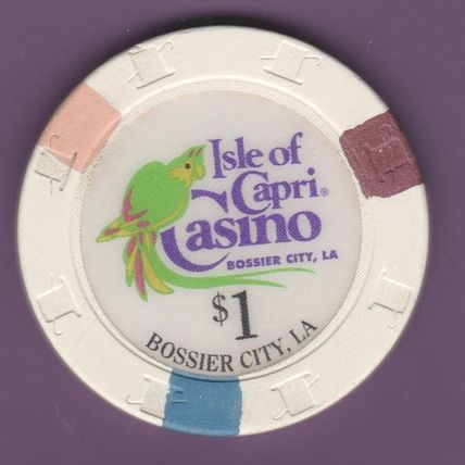 Isle Of Capri. $1 Casino Chip. Bossier City, LA. I44.