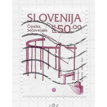 SLOVENIA SLOVENIJA CELEBRATING CULTURE SLOVENE USED 50 PUMP WIND