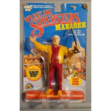 wwf ljn hasbro wrestling superstars "classy" freddie blassie wrestling figure.
