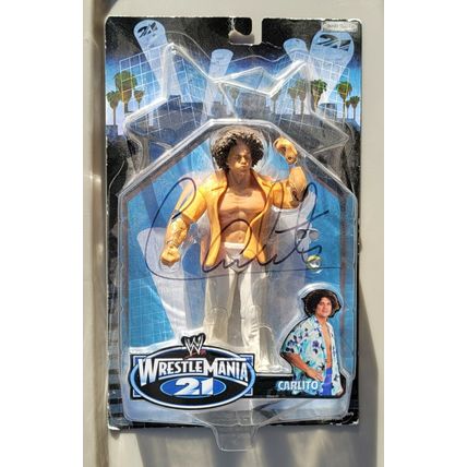 wwe wwf ljn classic superstars wrestlemania 21 signed carlito wrestling figure