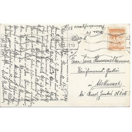 St Stephen's Cathedral, Vienna, Austria - 1929 Vintage Photographic Postcard