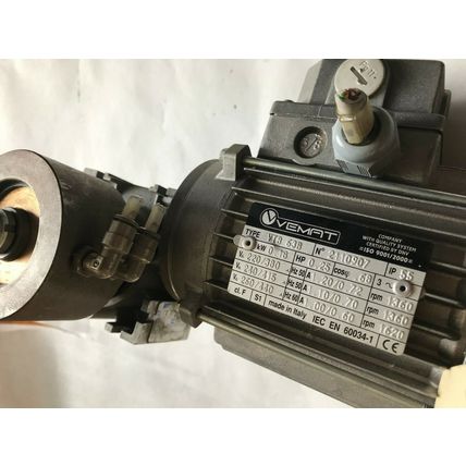 VEMAT VTB 63B ELECTRIC MOTOR 440v .25hp 1360/1620rpm,SITI MI 30 M6,F.11,SM
