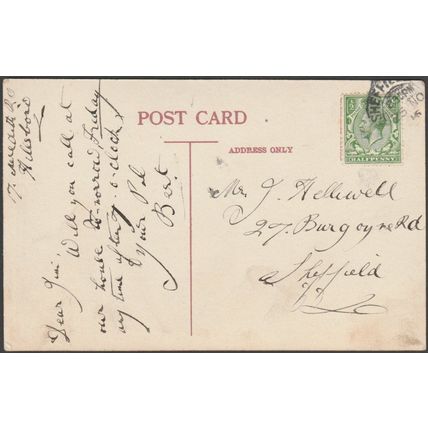 Parish Church, Sheffield, Yorkshire, 1916 - Postcard