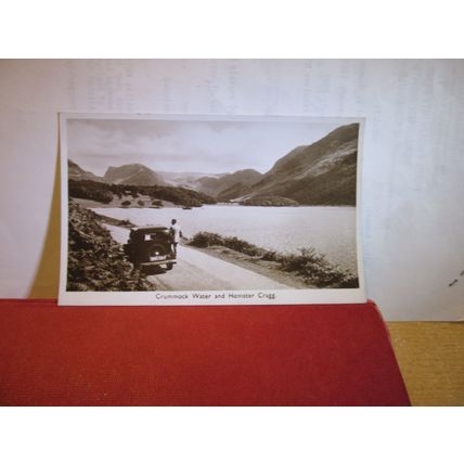 CRUMMOCK WATER & HONISTER CRAGG, CUMBRIA unused vintage postcard RP =