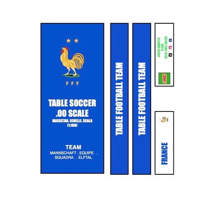 Table Football Subbuteo Box Label France 2024