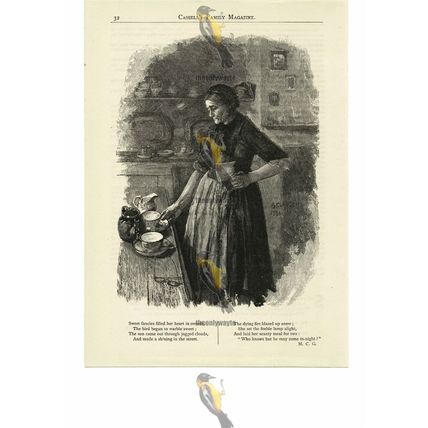 Scanty Meal For Two, Illustrated Poetry, Book Illustration (Print), 1887