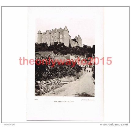 Castle of Luynes, France, Book Illustration (Print), 1911