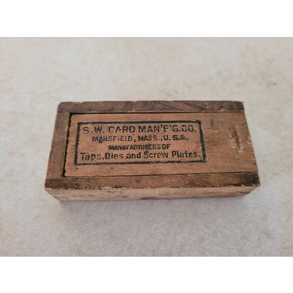 Vintage S.W. Card MFG Tap Set - 1/4 20 NC 3 Taps (used) PLEASE READ DESCRIPTION!