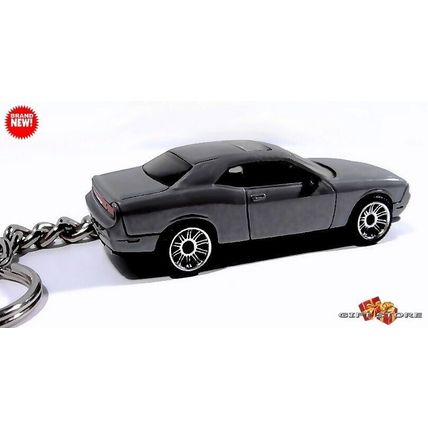 RARE KEYCHAIN SILVER GRAY DODGE CHALLENGER NEW CUSTOM Ltd Ed. GREAT GIFT
