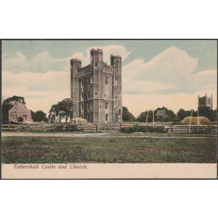 Tattershall Castle and Church, Lincolnshire, 1905 - Carlton & Sons Postcard