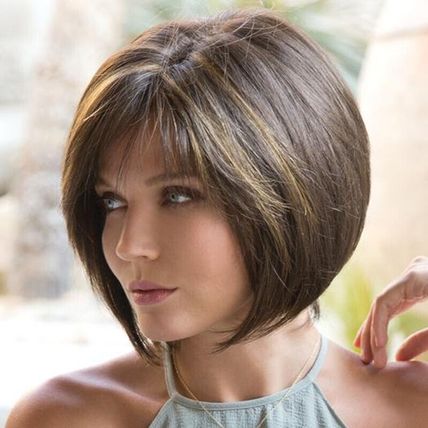 Wig Cosplay Womens Short Straight Wigs Brown Blonde Bob Hair