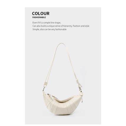 Genuine Leather Women Shoulder Crossbody Bag White