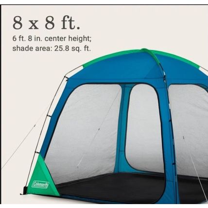 Coleman Skyshade Screen Dome Canopy Tent, 8x8 Portable Screen Shelter