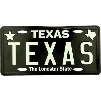 Texas State License Plate Novelty Fridge Magnet