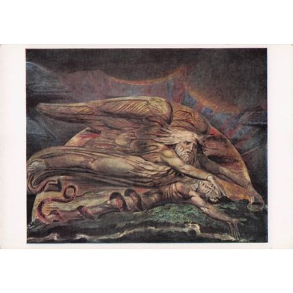 William Blake Elohim Creating Adam Tate Gallery Painting Postcard