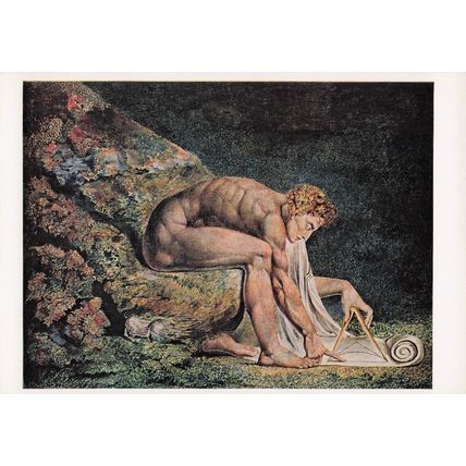 William Blake Newton Tate Gallery Painting Postcard