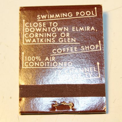 VTG Huck Finn MATCH BOOK Hotel Advertising Motel Horseheads New York NY RT 17