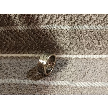 2007 Kennedy Half Dollars size 10 coin ring handmade mixed metals