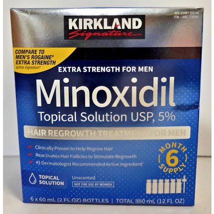 Kirkland Signature Minoxidil Topical Solution USP 5% Hair Regrowth Treatment Set