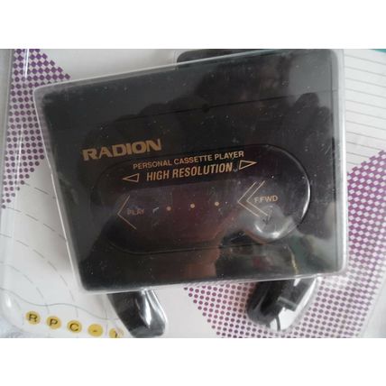 Radion Cassette Player with Headphones Battery Operated