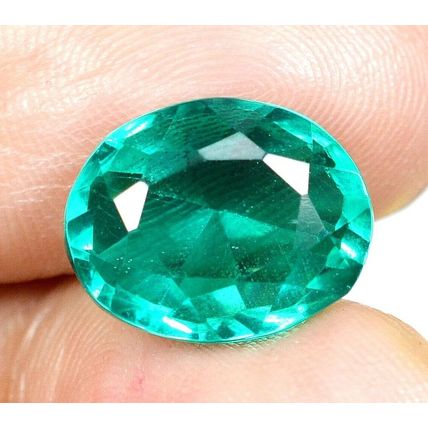 8.95 Ct Colombian Natural Green Emerald Oval Cut Loose Gemstone