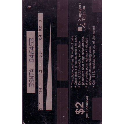 National Trades Union Congress 33 Anniversary S'Pore $2 Telephone Card (Used)