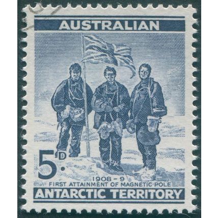 Australian Antarctic Territory 1961 5d deep blue SG6 CTO