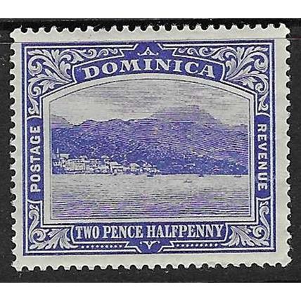 DOMINICA 1908-20 GV MULTI-CROWN CA SIDEWAYS 2½d BLUE MINT HINGED SG50
