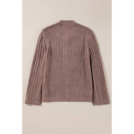 Goat Cut Out Textured Knit Buttoned Cardigan