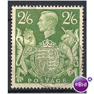 1942 SG476a 2/6d Yellow-Green Very Fine Used..