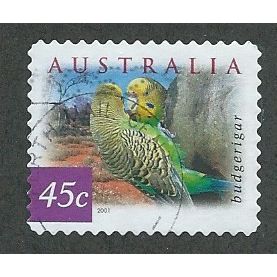 AUS 2001 45c (S/A) 'FLORA AND FAUNA-BIRDS- BUDG (P11.5X11)FINE USED (EBID41-356)