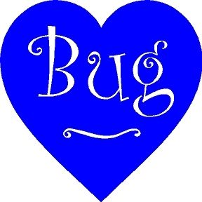 4" x 4" Bug / Heart Sticker Vinyl Decal for Charity