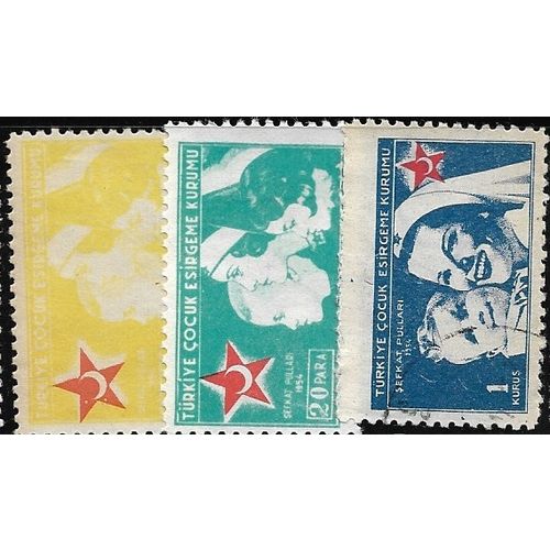 1954 Michel Z176/Z178 - MH (*)/fine used (o)