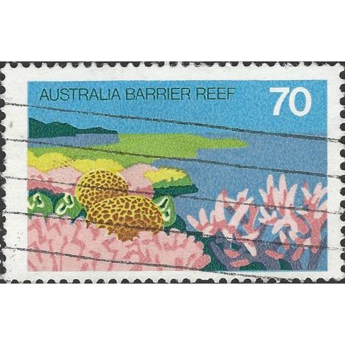 AUSTRALIA, Barrier Reef, blue 1976, 70c