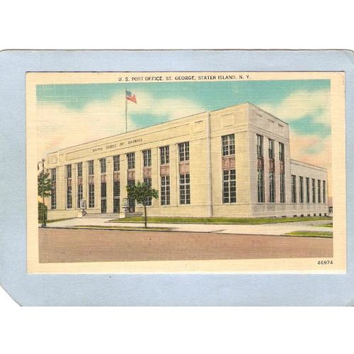 New York St George U S Post Office Street Scene nyc_box2~51