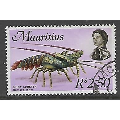 MAURITIUS 1969 MARINE LIFE 2R.50 SPINY LOBSTER SG 452 FINE USED
