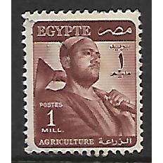 EGYPT 1953 AGRICULTURE 1M BROWN SG414 FINE USED#