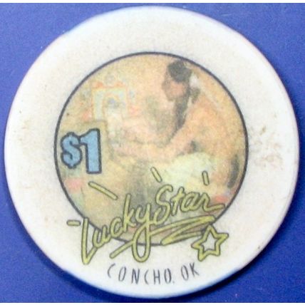 Lucky Star. $1 Casino Chip. Concho, OK. Z57.