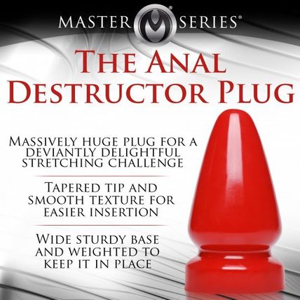 Anal Destructor Massive Plug Master Series Ass Butt Play PVC Sex Toy Discreet SH