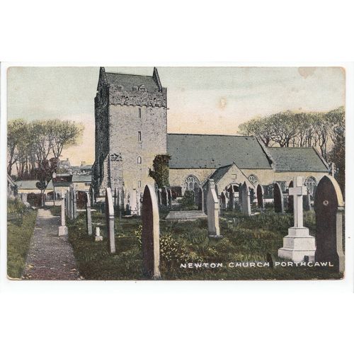 Newton Church Porthcawl Glamorgan Moira Series Comley & Sons Postcard