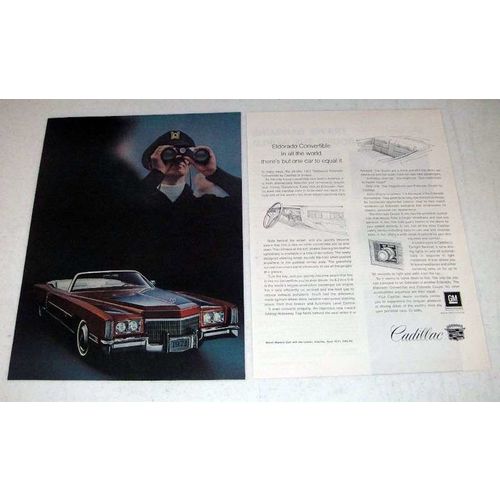 1971 Cadillac Fleetwood Eldorado Convertible Car Ad!