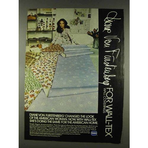 1978 Borden Diane Von Furstenberg Wall Coverings Ad