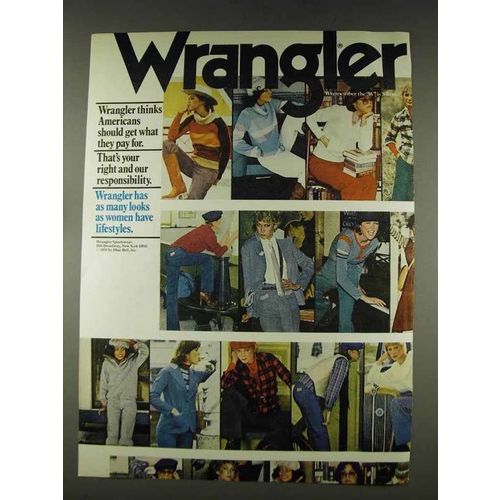 1978 Wrangler Sportswear Ad